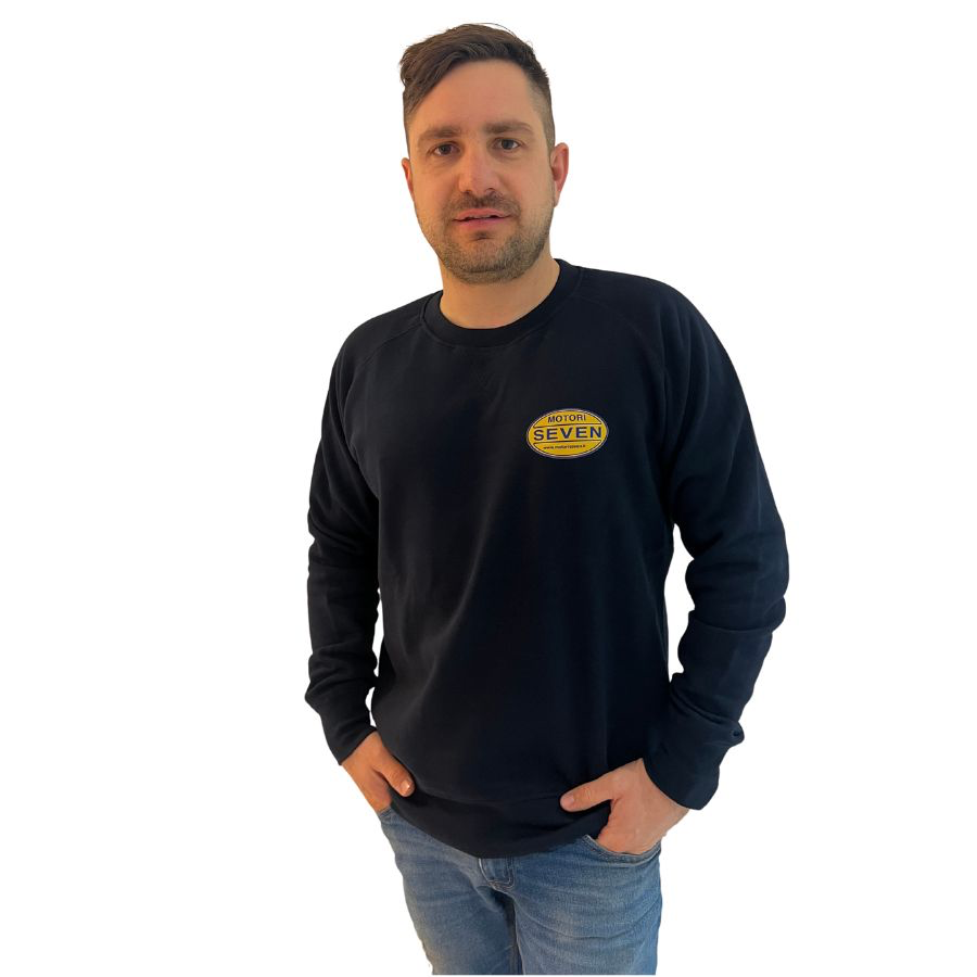 NA002C - MOTORI SEVEN VARIOCROSS CREWNECK SWEATSHIRT (S, Nero)