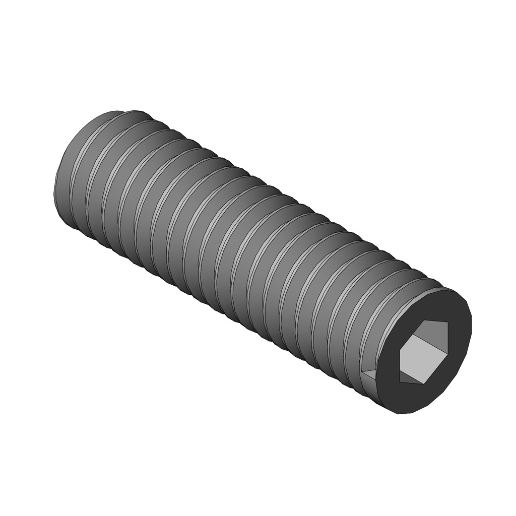 GR6X20B - BLACKENED M6X20 GRUB SCREW