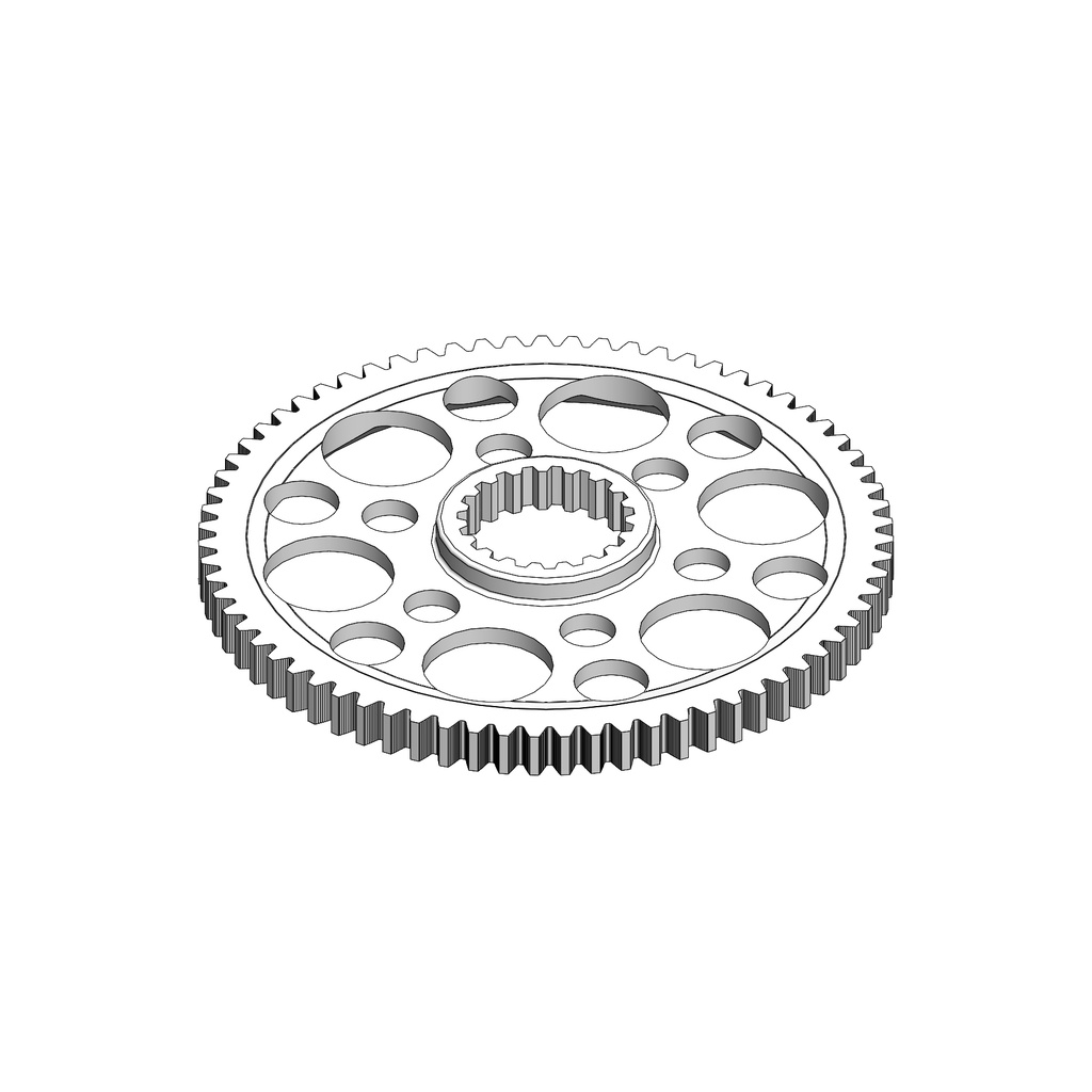 C80-9B - COPPIA PRIMARIO L9-Z71 PARASTRAPPI / PRIMARY GEARSET L9-Z71 WITH DAMPER