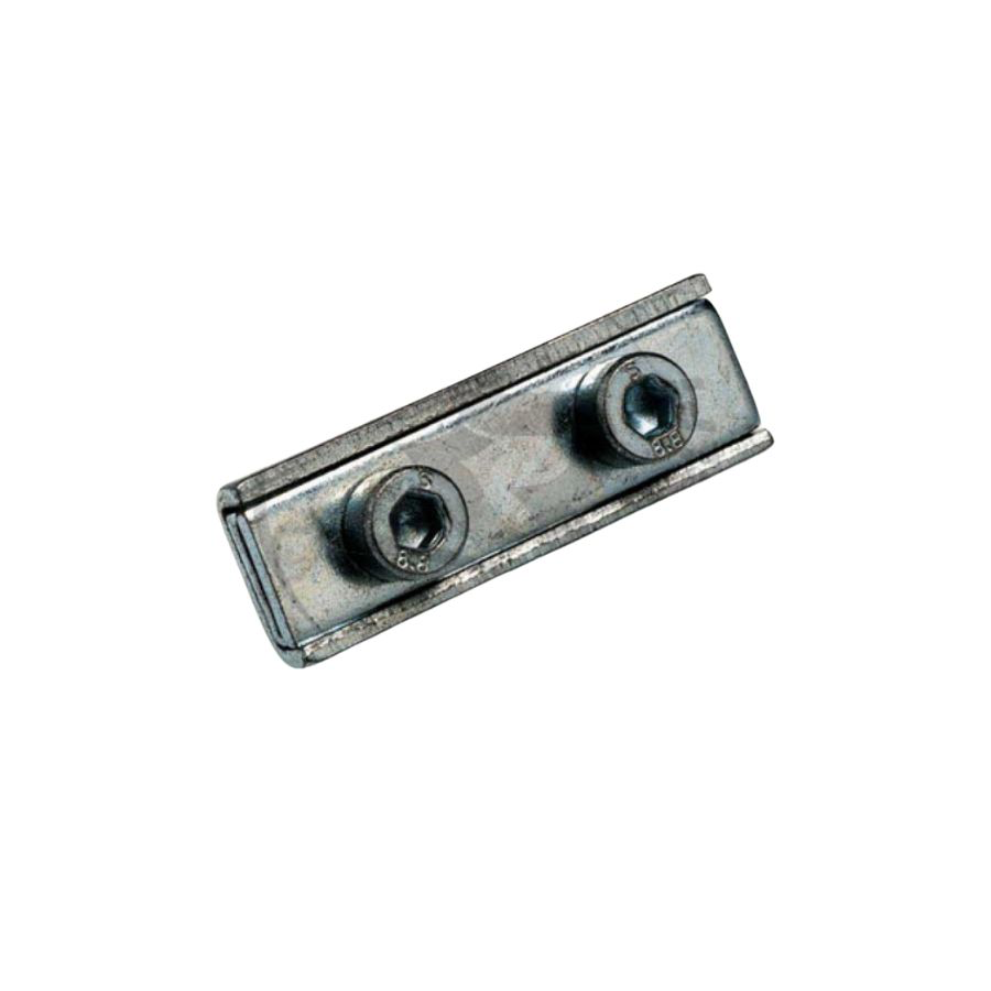N596 - MORSETTO A DOPPIA VITE CROMATO / DOUBLE SCREW CLAMP