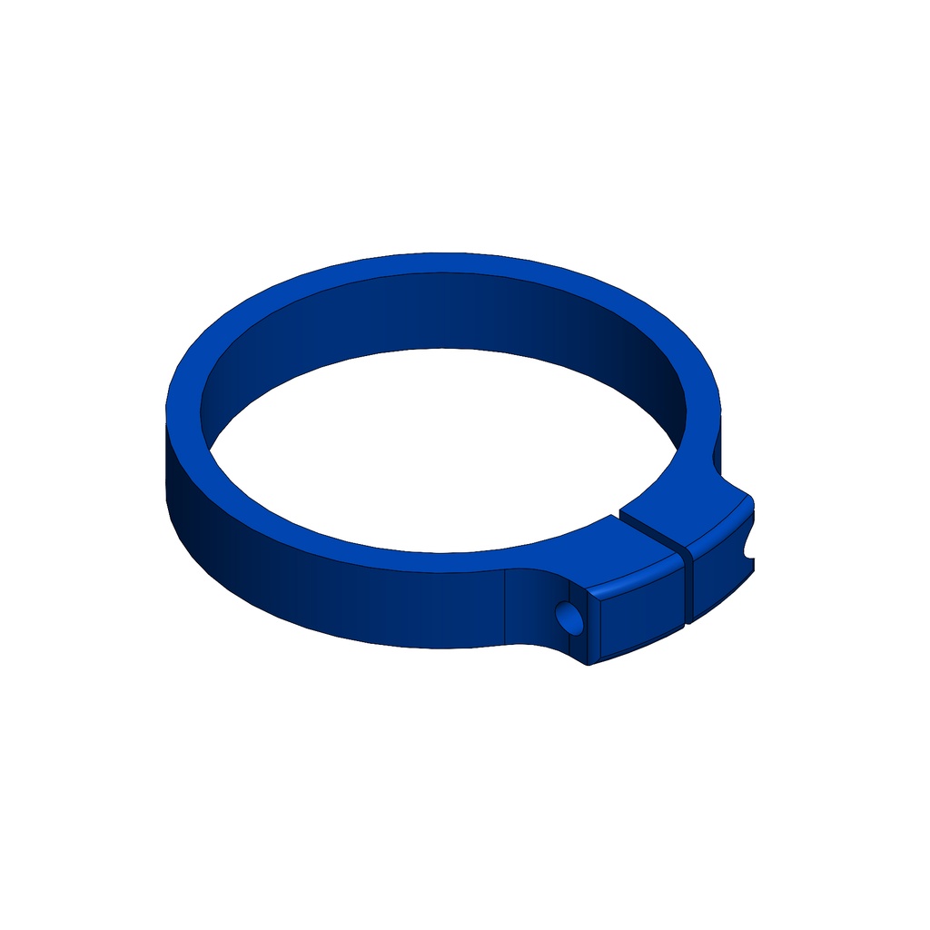 N191B - FASCETTA ALLUMINIO PER CARBURATORE 30 BLU 
