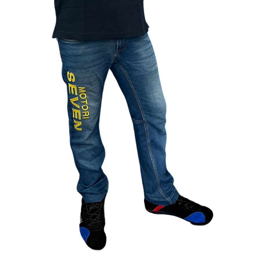 NA010 - JEANS RICAMATI MOTORI SEVEN 