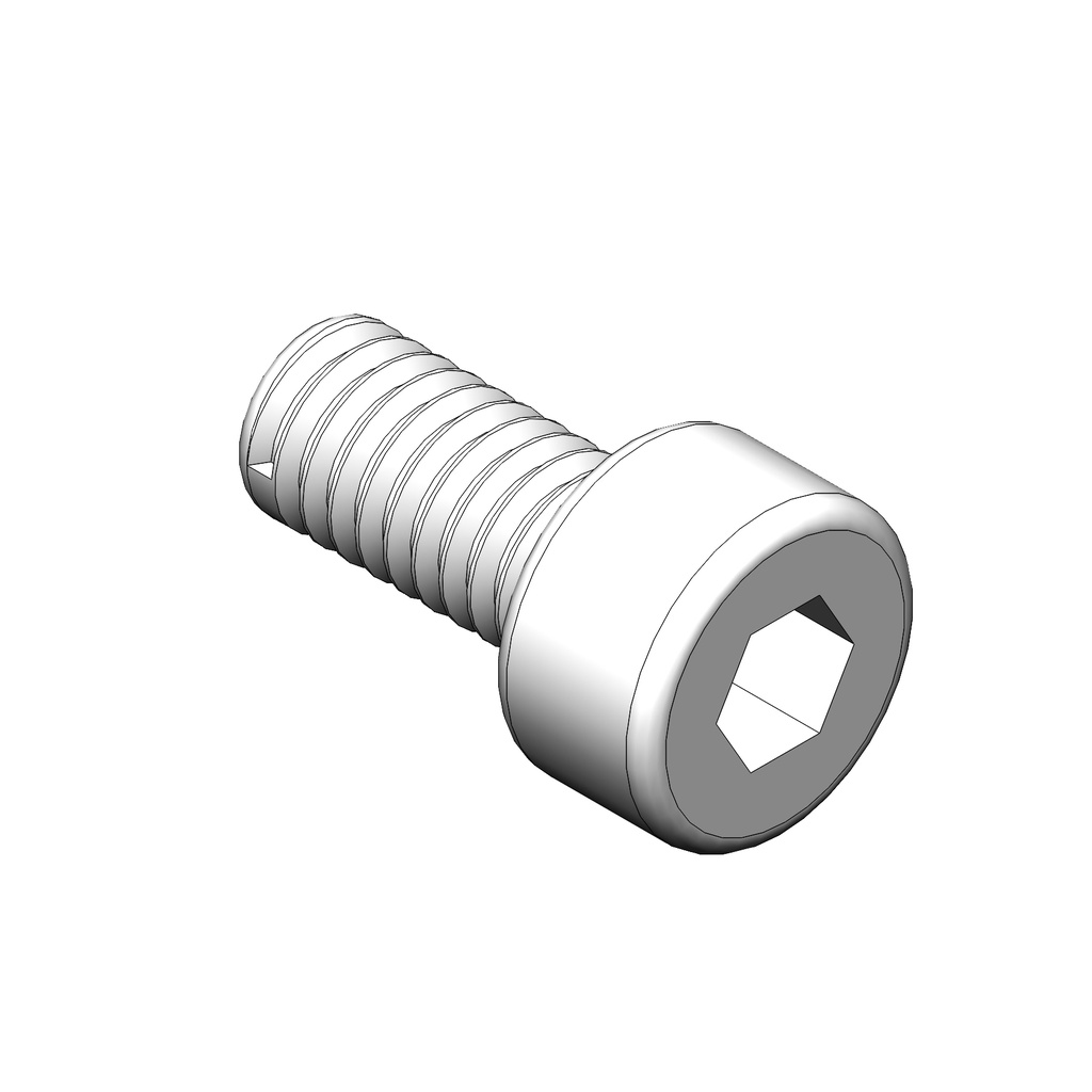 TCEI4X8Z - TCEI SCREW 4X8 ZINC-PLATED