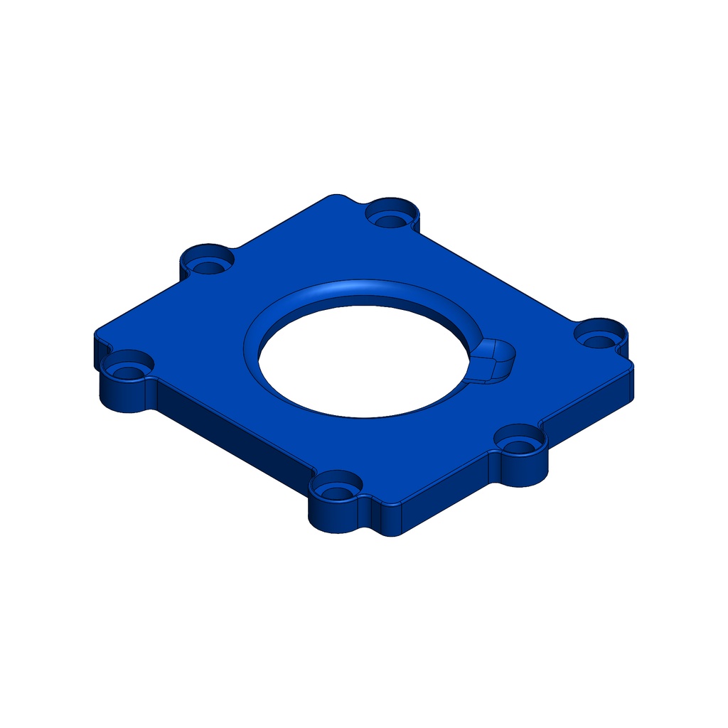 N44D - SEMI - FLANGIA COLLETTORE ASPIRAZIONE ANODIZZATO