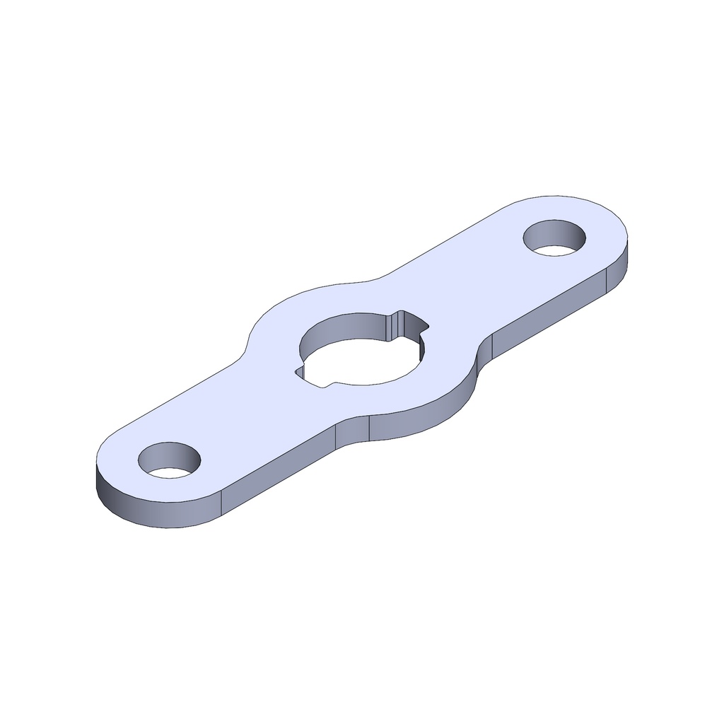 N218A - PLAQUE LEVIER DE VITESSE AU VOLANT AVEC TROU 12MM
