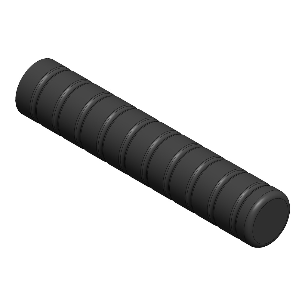 OB060 - AXE EN ALUMINIUM NOIR POUR PÉDALE