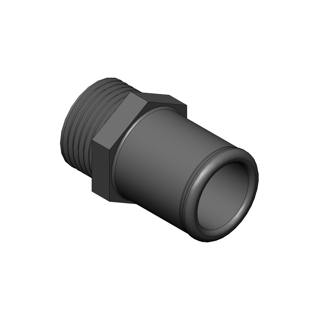N10N - RACCORD D’EAU EN ALUMINIUM NOIR