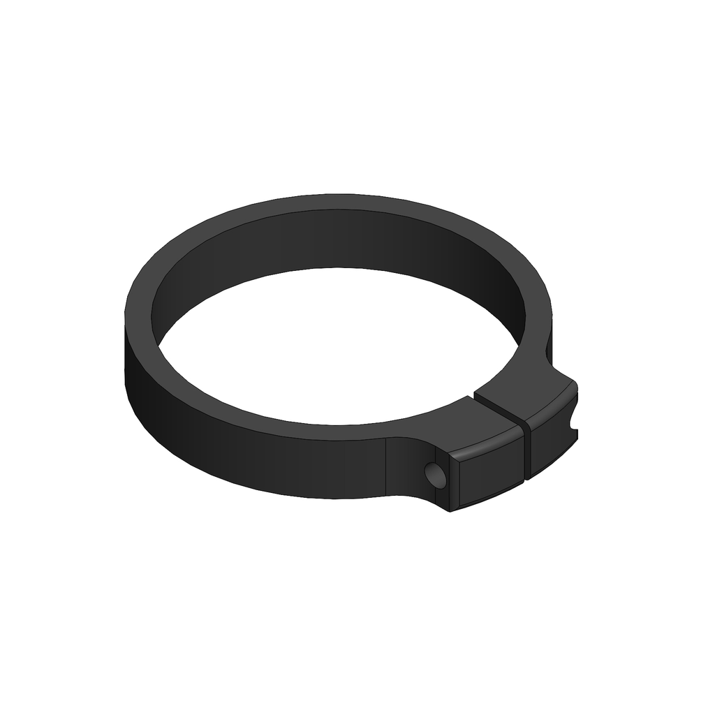 N191N - COLLIER EN ALUMINIUM NOIR POUR CARBURATEUR 30