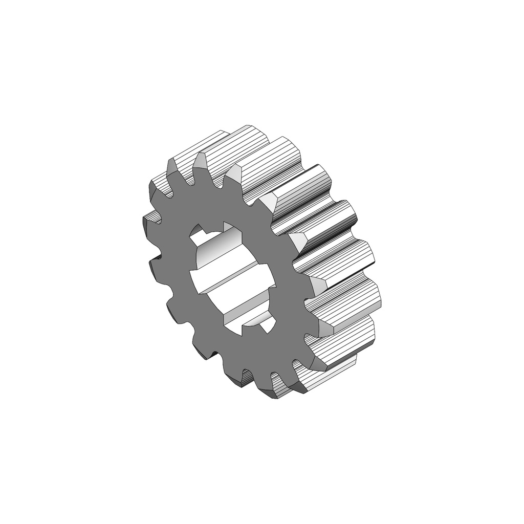 N131 - INGRANAGGIO 2° MARCIA PRIMARIO Z16 / 2ND GEAR PRIMARY SHAFT GEAR Z16