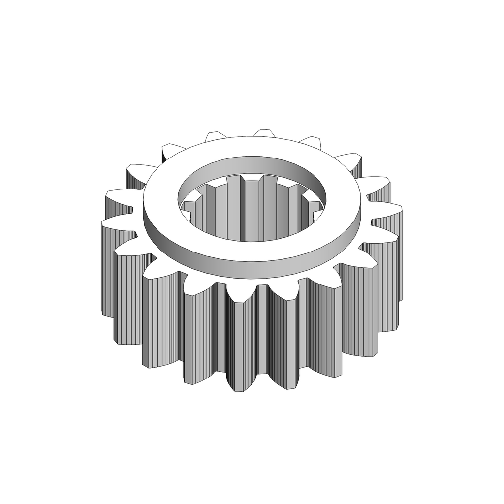 C81B - PRIMARY GEAR Z18 BROACHED