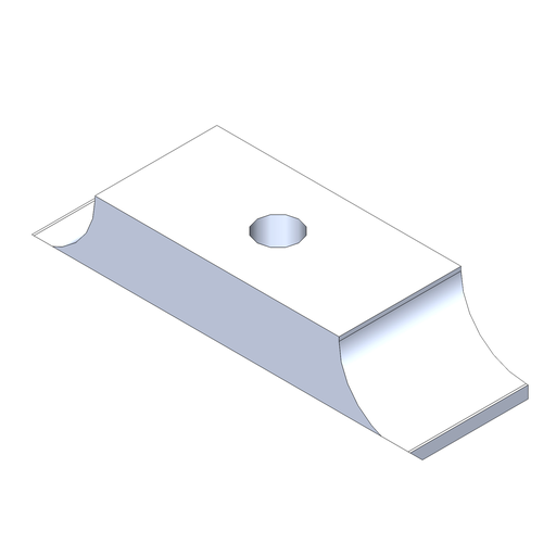 N263 - CAVALLOTTO SUPPORTO MOTORE IN ALLUMINIO RICAVATO DAL PIENO / SOLID BILLET ALUMINUM ENGINE MOUNT BRACKET