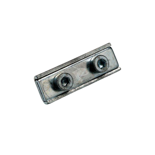 N596 - MORSETTO A DOPPIA VITE CROMATO / DOUBLE SCREW CLAMP