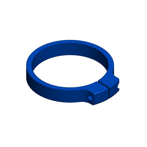 N191B - FASCETTA ALLUMINIO PER CARBURATORE 30 BLU 