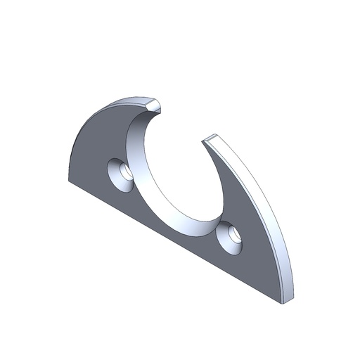 N17-1.8 - FLANGIA PER ALBERO MOTORE L8 80 / ALLUMINIUM COVER FOR CRANKSHAFT L8 80