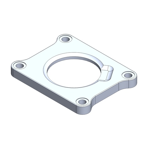 N44C-8 - FLANGIA COLLETTORE ASPIRAZIONE L8 / ALUMINIUM SUPPORT FOR RUBBEN INTAKE MANIFOLD L8