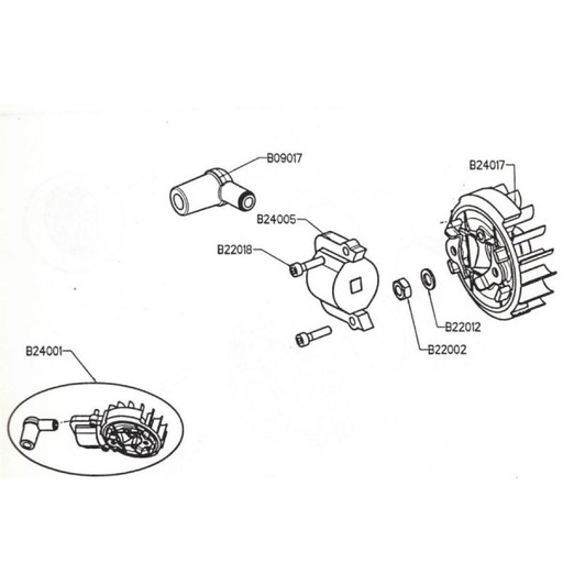 B24001/B5 - ACCENSIONE COMPLETA B5 / COMPLETE IGNITION B5