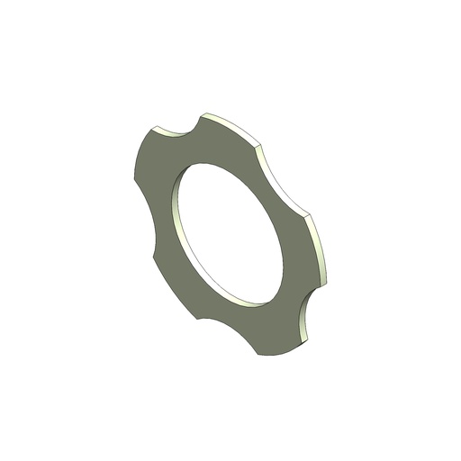 N24.8 - SILVER CRANKSHAFT WASHER D18