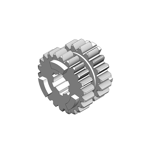C129 - INGRANAGGIO 3°/4° MARCIA PRIMARIO Z18-Z22 / 3RD/4TH GEAR PRIMARY SHAFT GEAR Z18-Z22